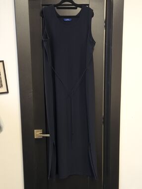 Navy Sleeveless Maxi Dress